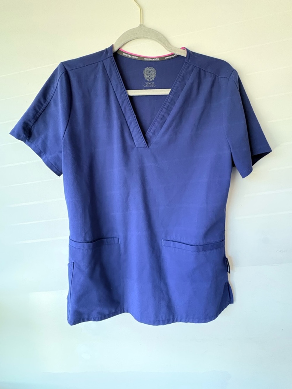 Women’s Navy Blue V-Neck Scrub Top